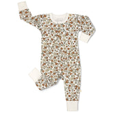 Organic Button Romper - Daffodil Button Romper Makemake Organics 