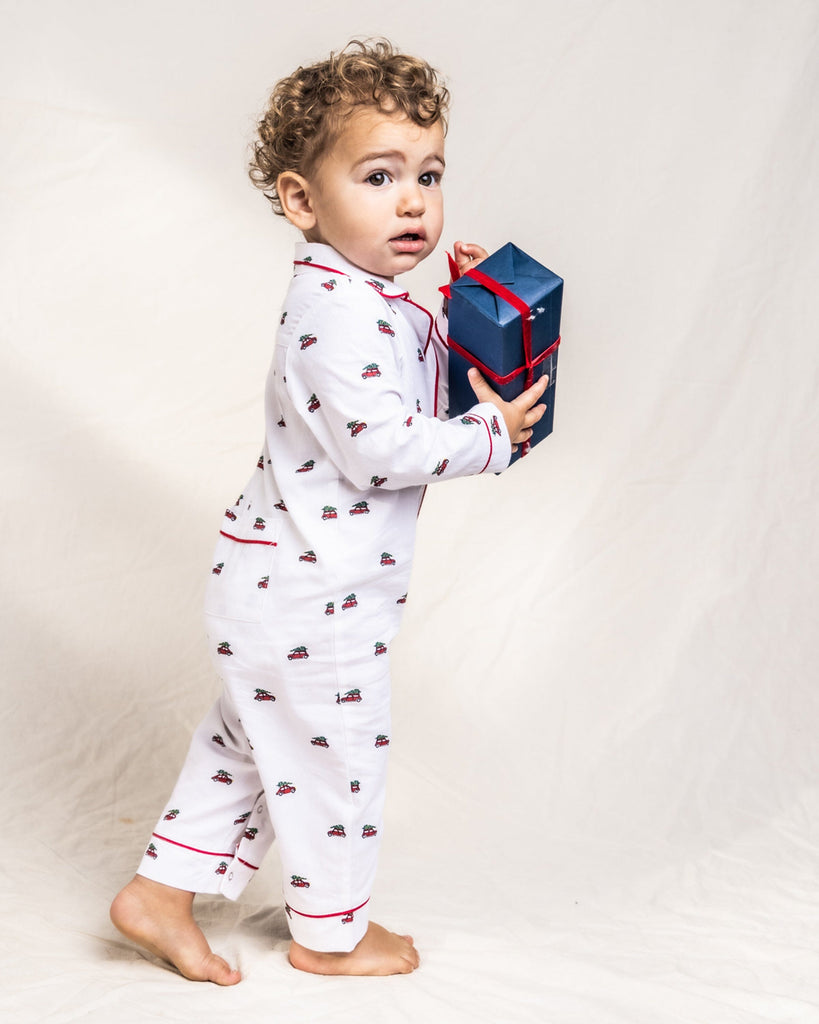 Baby's Twill Romper in Holiday Journey Infant Romper Petite Plume 