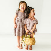 Organic Baby Flutter Dress | Daisies Dresses Makemake Organics 