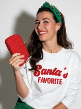 Shiraleah "Santa's Favorite" Sweatshirt | Ivory Sweatshirts Shiraleah 