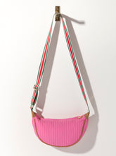 Shiraleah Ezra Quilted Nylon Sling Cross-Body, Pink by Shiraleah Shiraleah 