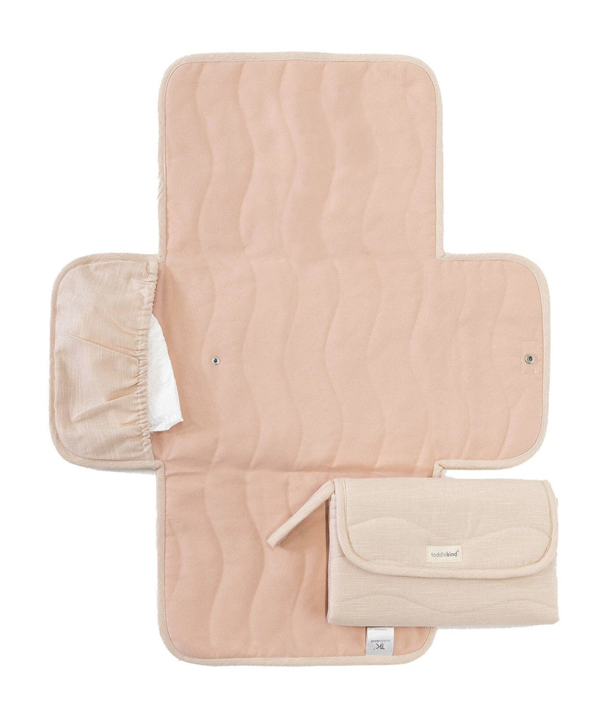 Premium Portable Changing Clutch | Blush Changing Mats & Pads Toddlekind 