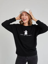 Shiraleah "Here For The Boos" Sweatshirt, Black by Shiraleah Shiraleah 