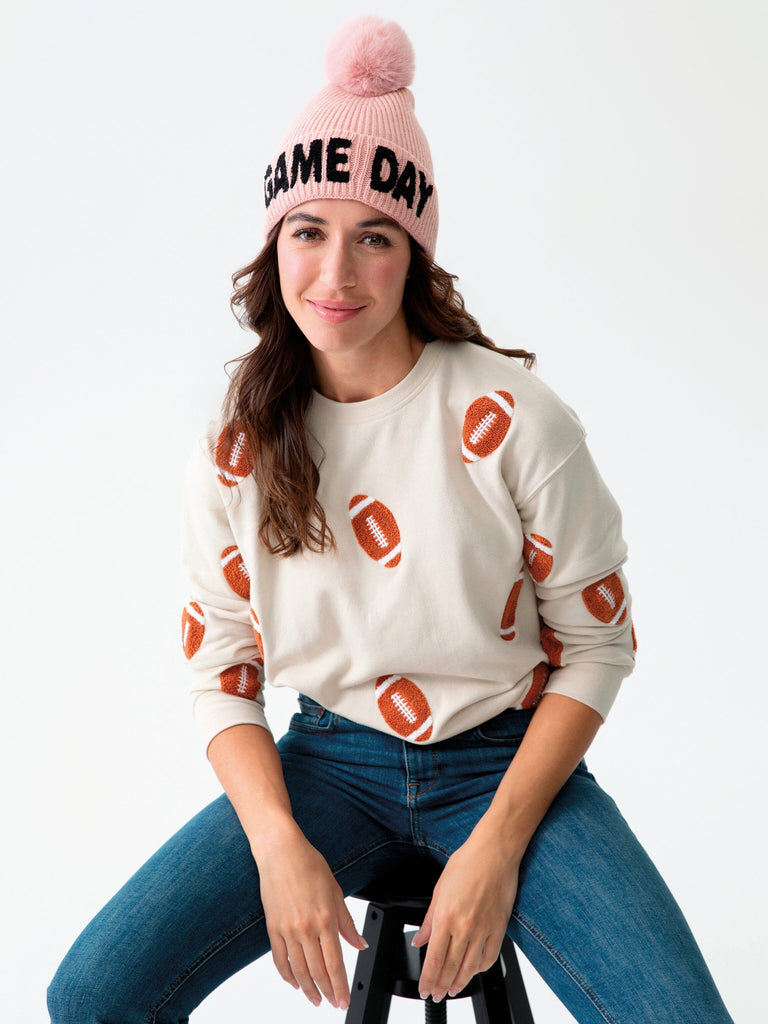 "Game Day" Beanie | Blush Winter Hats Shiraleah 