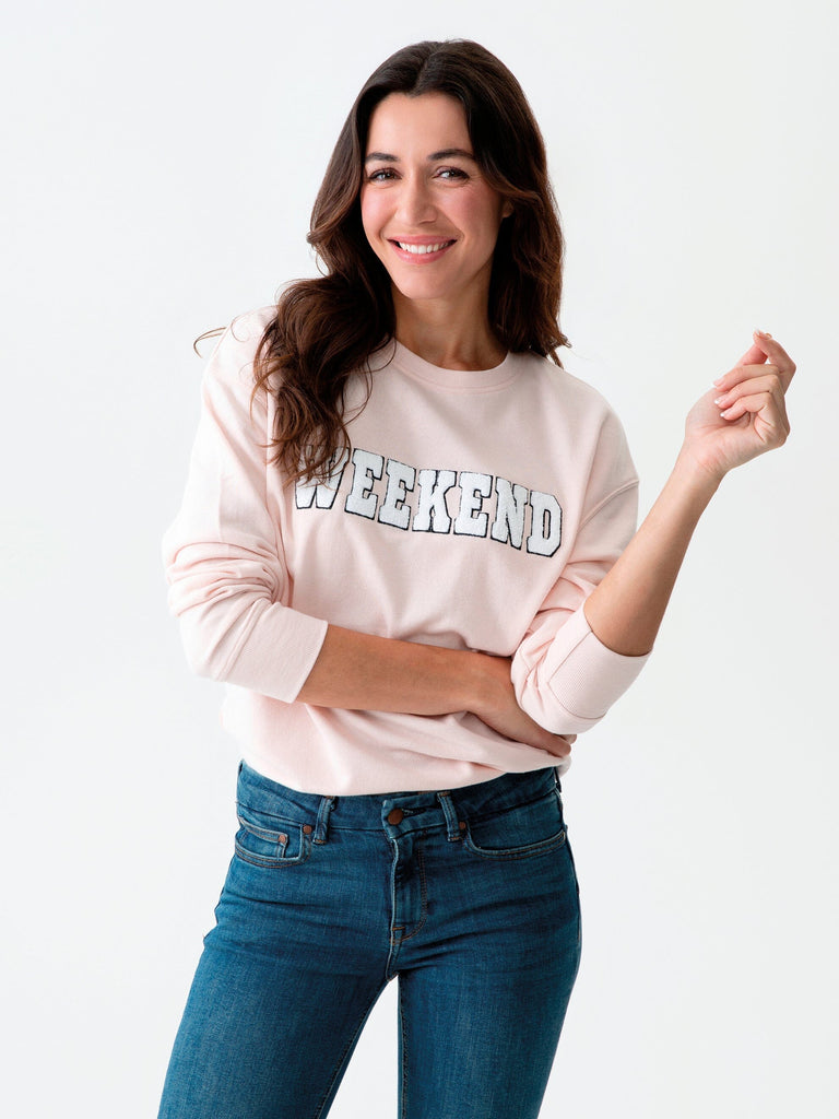 "Weekend" Sweatshirt | Blush Sweatshirts Shiraleah 