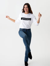 "Weekend" Sweatshirt | White Sweatshirts Shiraleah 