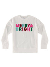 Shiraleah "Merry & Bright" Sweatshirt | Ivory Sweatshirts Shiraleah SMALL 