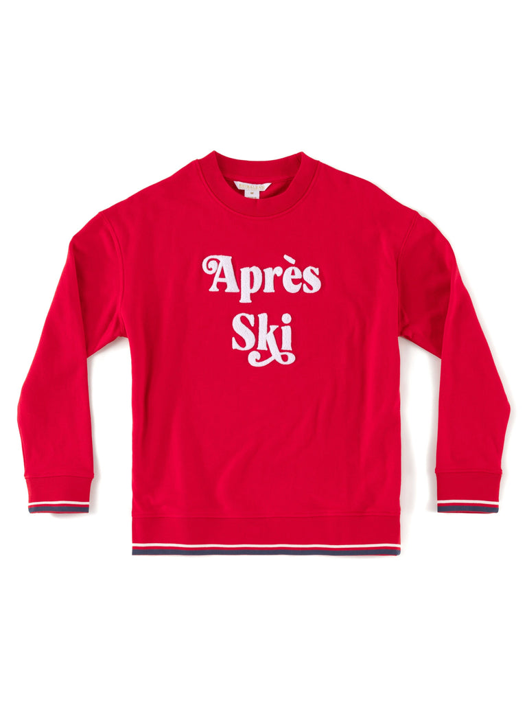 Shiraleah "Apres Ski" Sweatshirt | Red Sweatshirts Shiraleah SMALL 