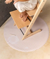 High Chair Splat Mats | Spotted - Clay High Chair Accessories Toddlekind 