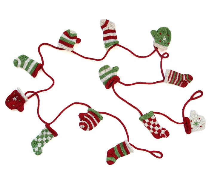 Stocking and Mitten Garland Garlands Melange Collection 