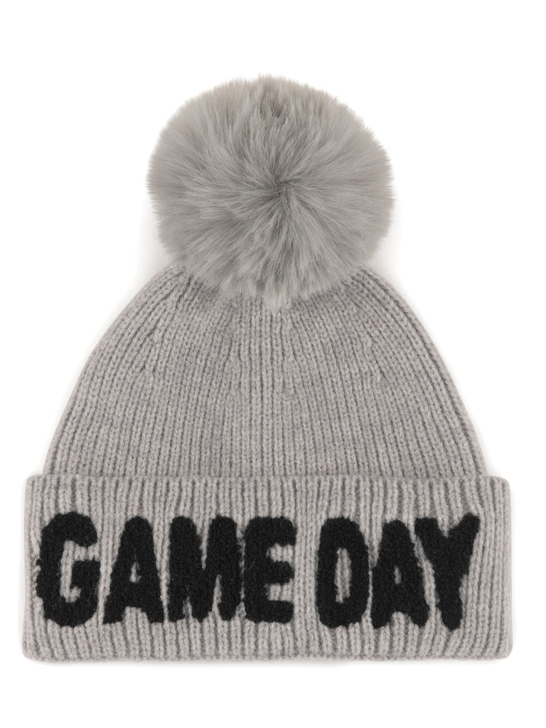 "Game Day" Beanie | Grey Winter Hats Shiraleah 