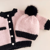 Coco Hat | Baby Pink/Black Hats The Blueberry Hill 