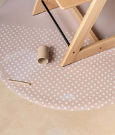 High Chair Splat Mats | Spotted - Clay High Chair Accessories Toddlekind 