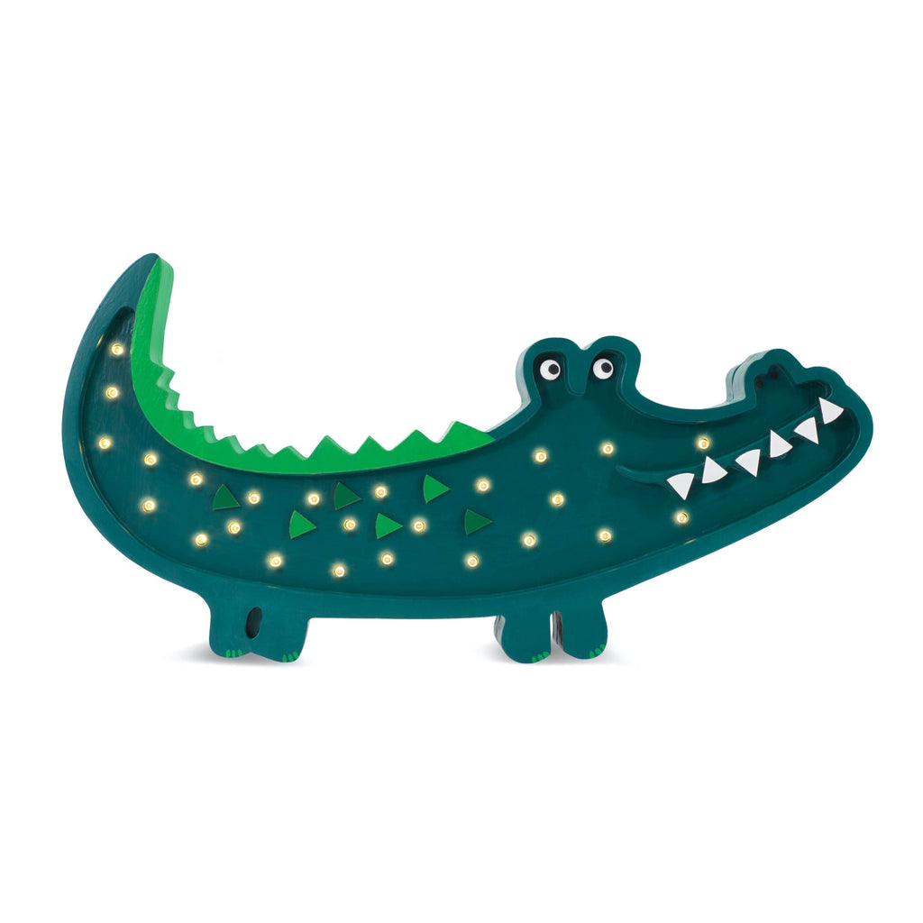 Little Lights Crocodile Lamp Little Lights US Green 