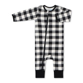 Black & White Plaid Romper Coverall Bestaroo 