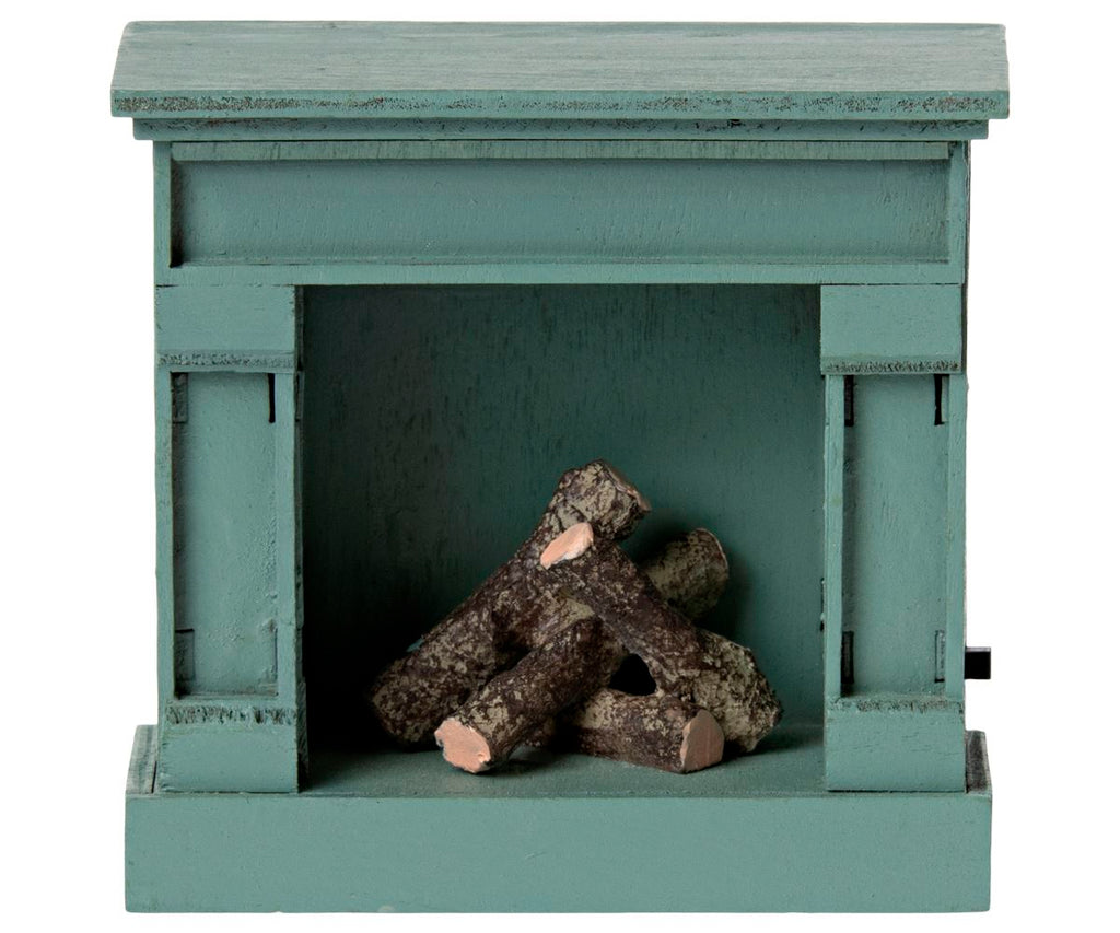 Fireplace, Mouse | Blue Maileg Furniture Maileg 