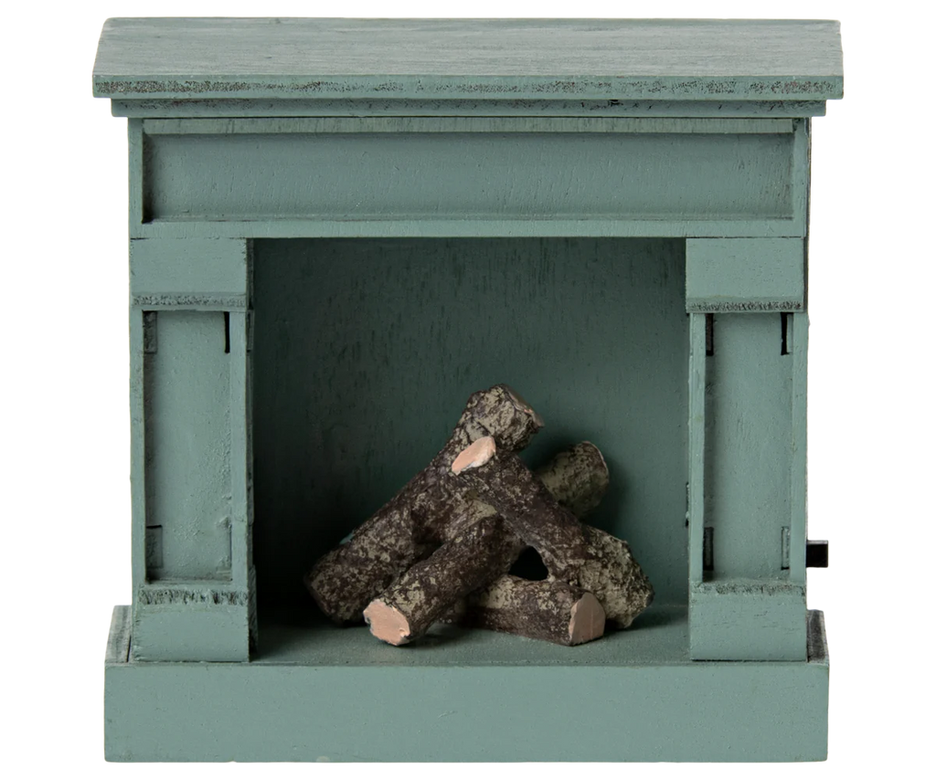 Fireplace, Mouse | Blue Maileg Furniture Maileg 