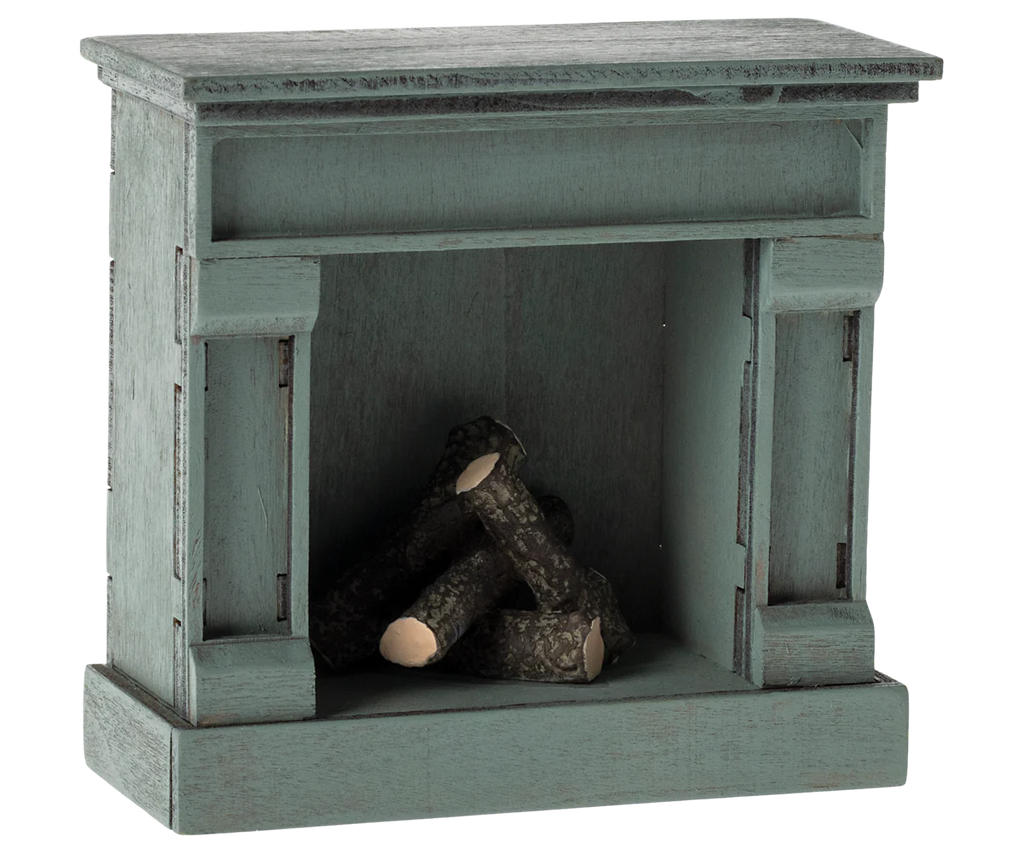 Fireplace, Mouse | Blue Maileg Furniture Maileg 