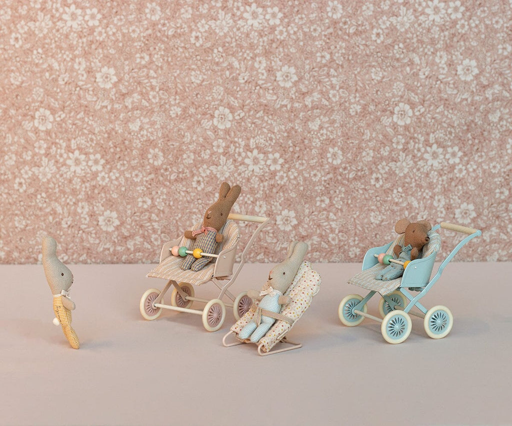 Stroller, Baby Mice | Rose Maileg Furniture Maileg 