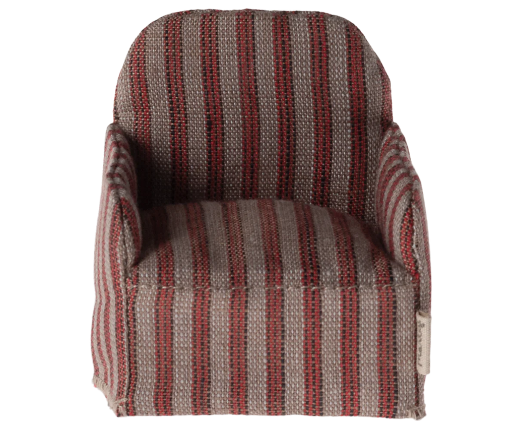 Presale - Chair, Mouse | Stripe Maileg Furniture Maileg Multi Mouse 