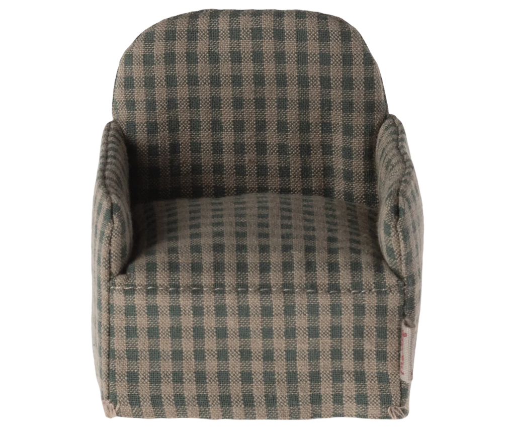 Presale - Chair, Mouse | Green Checker Maileg Furniture Maileg 