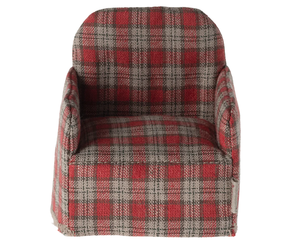 Presale - Chair, Mouse | Red Checker Maileg Furniture Maileg 