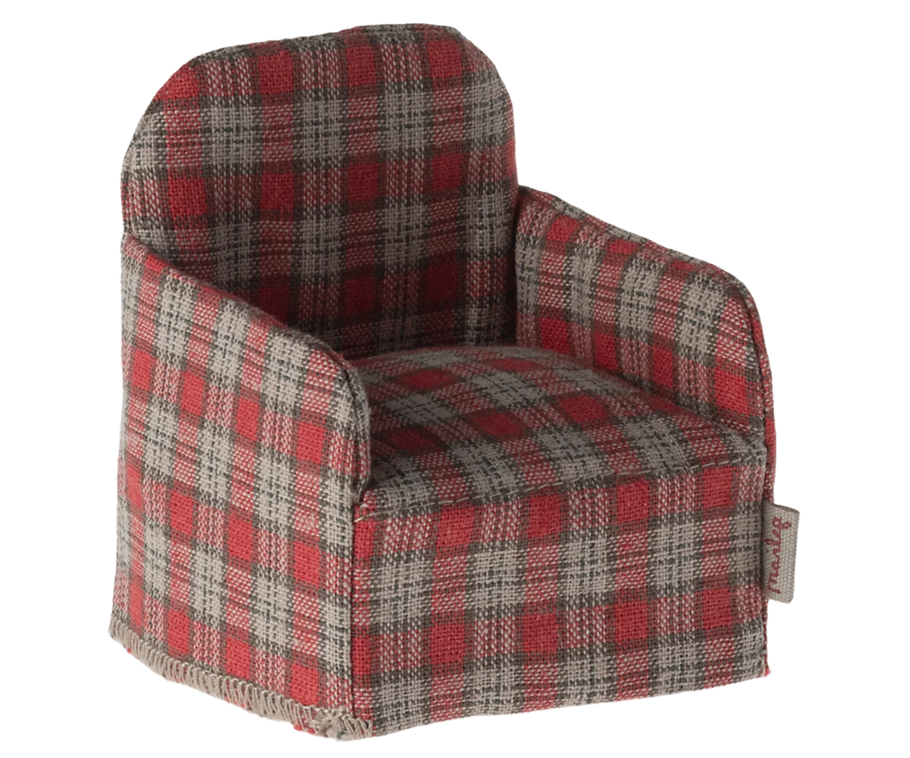 Presale - Chair, Mouse | Red Checker Maileg Furniture Maileg Multi Mouse 