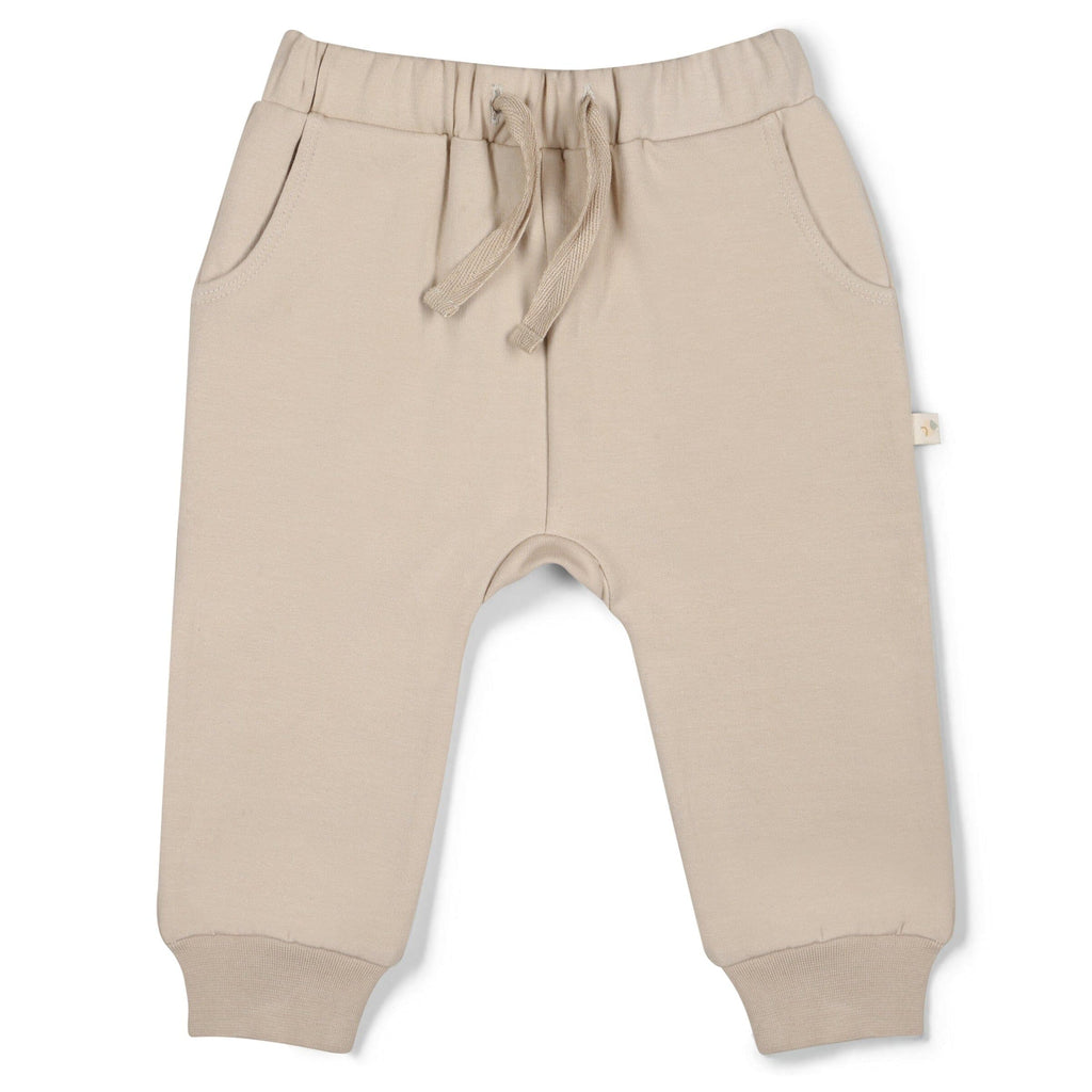 Organic Fleece Jogger Pants | Oat Bottoms Makemake Organics 