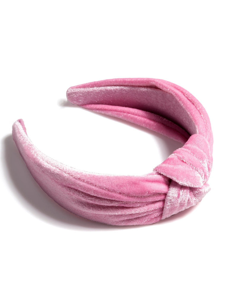 Shiraleah Knotted Velvet Headband, Pink by Shiraleah Shiraleah 