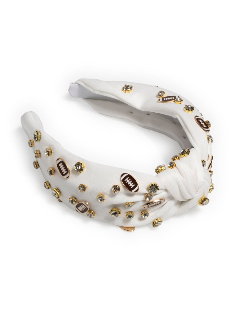 Game Day Charms Knotted Headband | Ivory Hair Accessories Shiraleah 