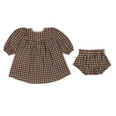 Organic Smocked Dress | Houndstooth Dresses Makemake Organics 