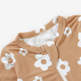 Bamboo Zip Pajamas | Daisies Onesies Consciously Baby 