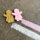 Gingerbread Handmade Sidewalk Chalk | Pink/Gold Sidewalk Chalk TWEE 