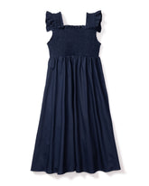 Girl's Twill Margaux Dress | Navy Dresses Petite Plume 