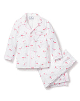 Kid's Twill Pajama Set in Flamingos Children's Pajamas Petite Plume 