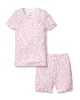 Kid's Pima Snug Fit Pajama Short Set in Sweethearts Children's Pajamas TF Petite Plume 