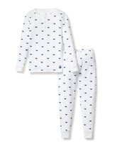 Kid's Pima Snug Fit Pajama Set | Whales Pajama Sets Petite Plume 