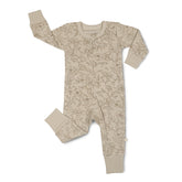 Organic 2-Way Zip Romper | Vintage Bloom Onesies Makemake Organics 