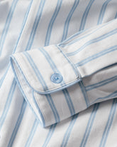 Men's Pima Pajama Set in Periwinkle Stripe Men's Pajama's Petite Plume 