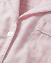 Women's Twill Pajama Set in Pink Gingham Adult Sleepwear Petite Plume 