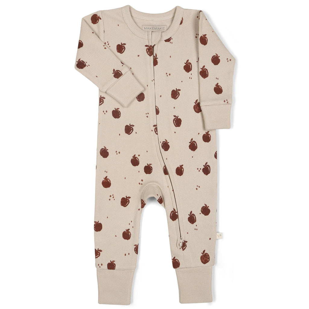 Organic 2-Way Zip Romper | Orchard Onesies Makemake Organics 