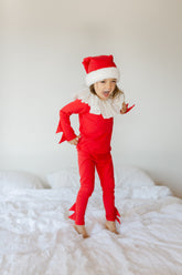 Red Holiday Elf Pajama Costume, Santa Costume Costumes Band of the Wild 