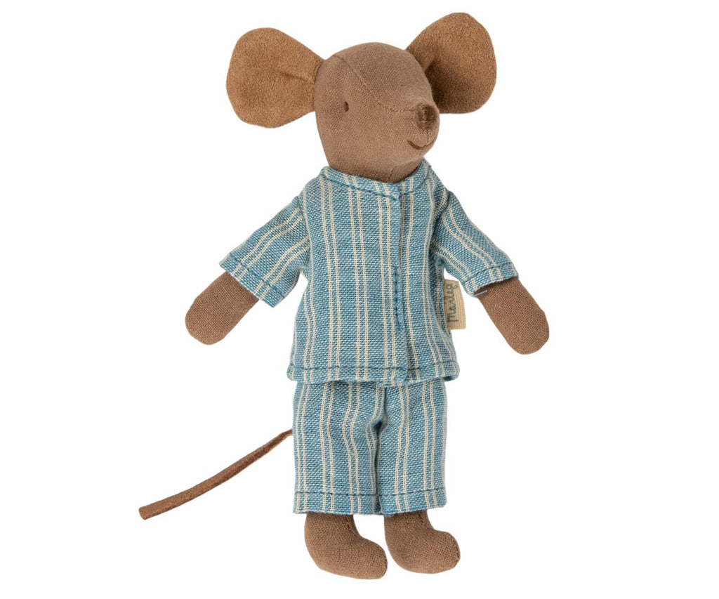 Big Brother Mouse in Box | Blue Maileg Dolls Maileg 