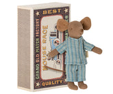 Big Brother Mouse in Box | Blue Maileg Dolls Maileg 