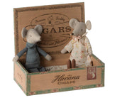 Grandma & Grandpa Mice in Cigarbox Maileg Dolls Maileg 