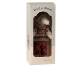 Presale - Winter mouse with ski set, Mum | Red Maileg Dolls Maileg 