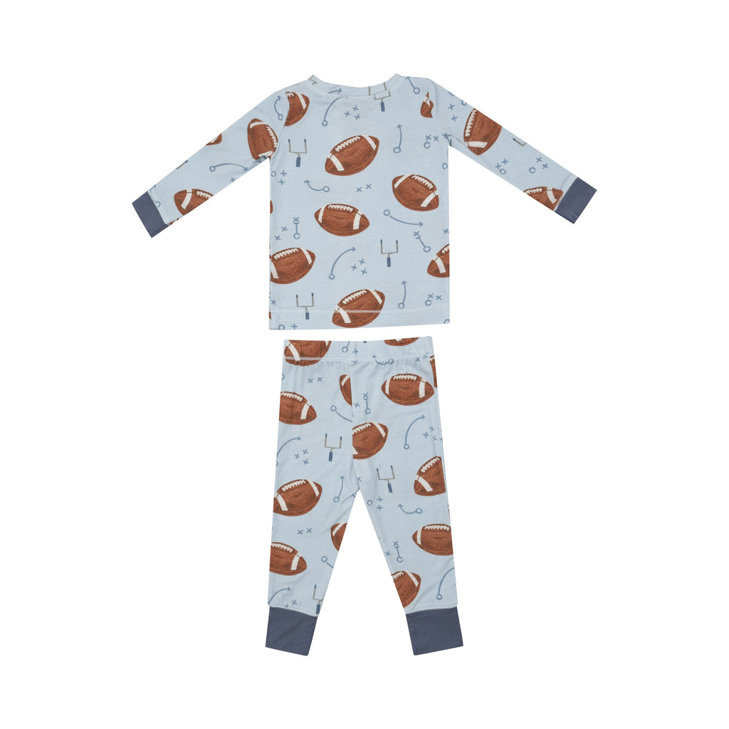 Bamboo Loungewear - Footballs Blue 171 Angel Dear 