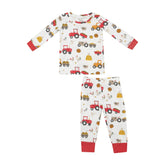 L/S Loungewear Set | Happy Tractors Pajama Sets Angel Dear 