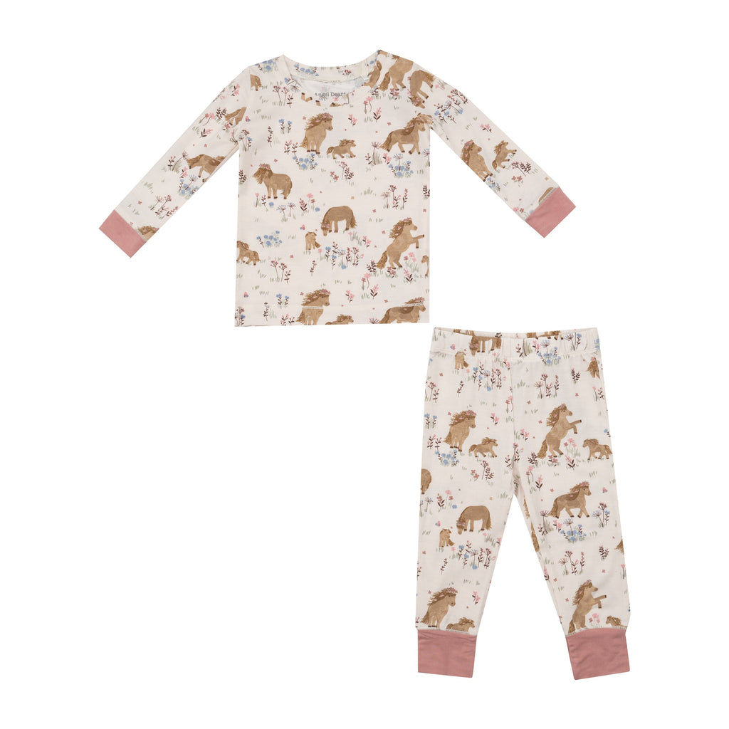 L/S Loungewear Set | Pretty Ponies Pajama Sets Angel Dear 