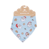 Bandana Bib - Vintage Santas Blue 178 Angel Dear 